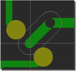 BAE Version 5.0: Distance Violation Display during Manual Routing