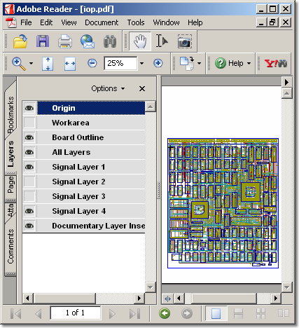 BAE Version 6.6: Layout - PDF Output with Layer Info (for Adobe Reader 6+)