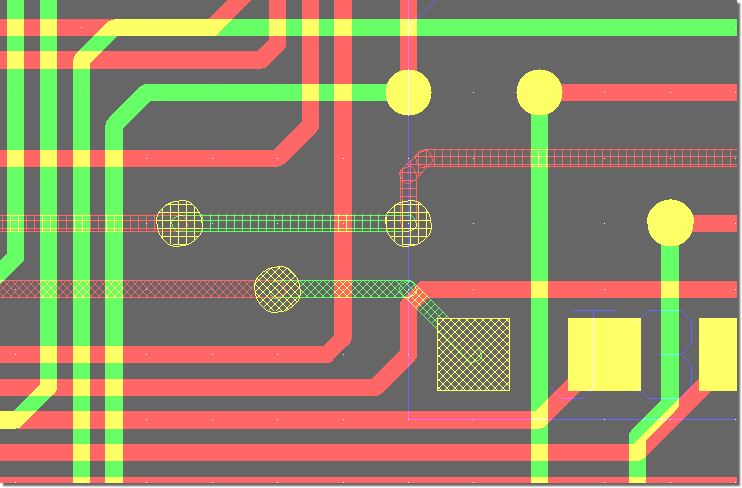 BAE Version 7.2: Layout Editor: Pattern Display for selectable Layout Nets