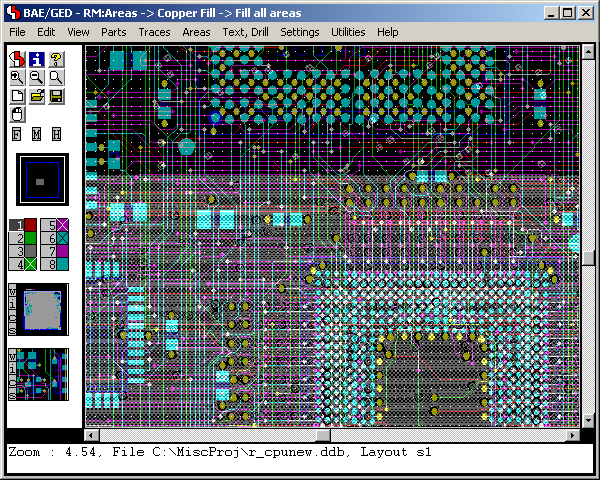 Figure 3: Bartels AutoEngineer PCB Layout